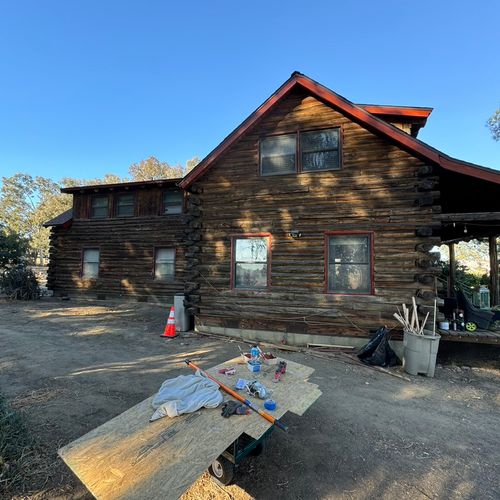 Installed new trim and paint around bottom windows