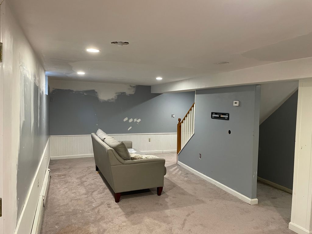 Finished Basement Before