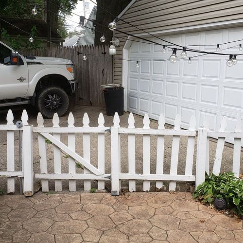 John did a fence for me since our dogs kept gettin