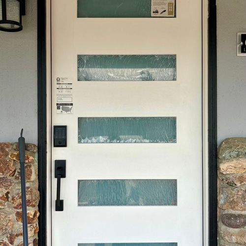 Modern 5-Lite Fiberglass Exterior Door Installatio