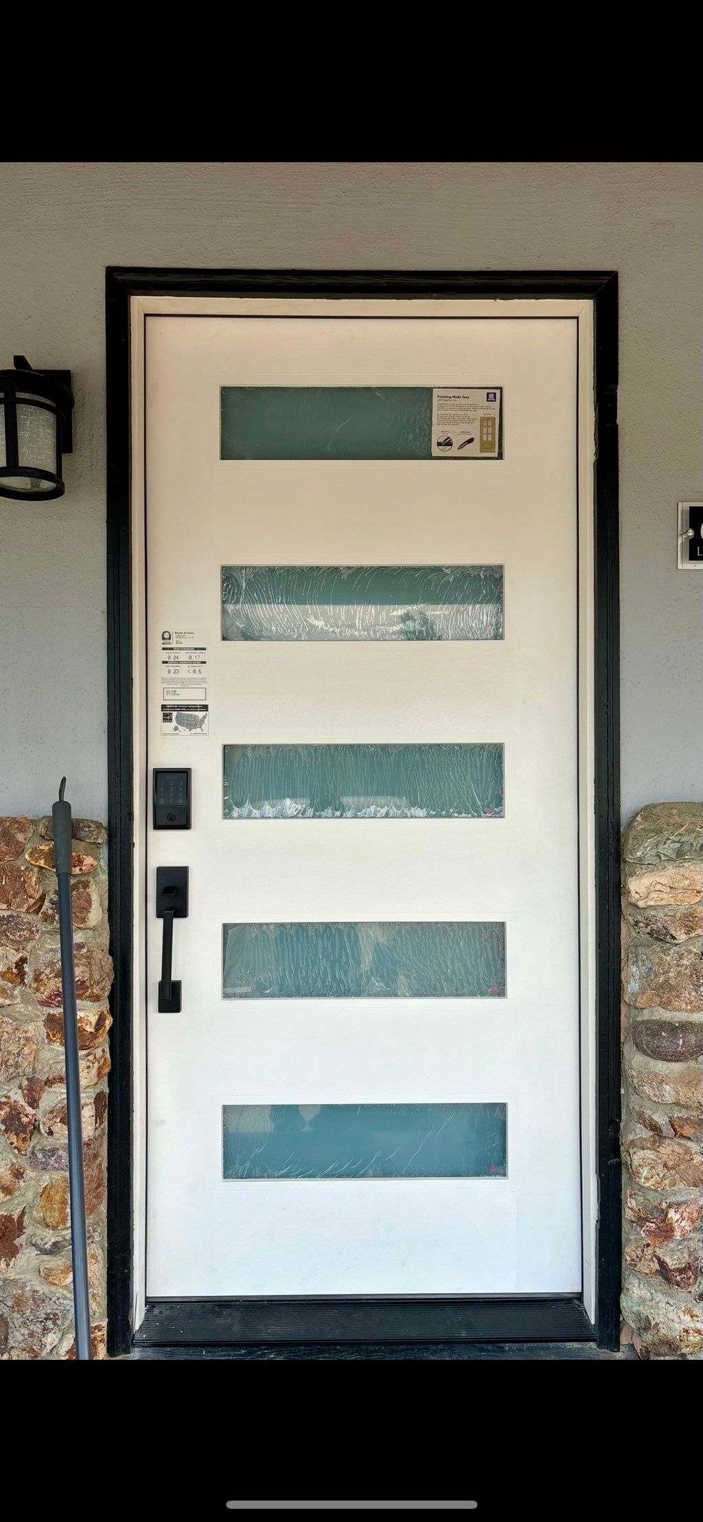 Modern 5-Lite Fiberglass Exterior Door Installatio