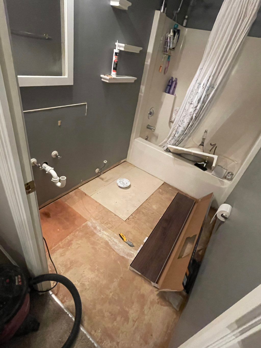 Floor repaired 