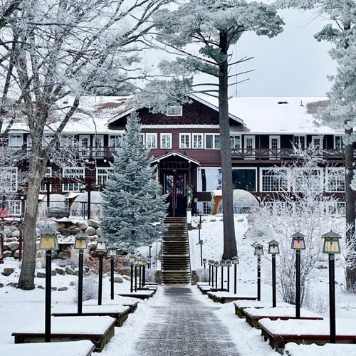 Gorgeous winter wonderland at Grand View Lodge in 