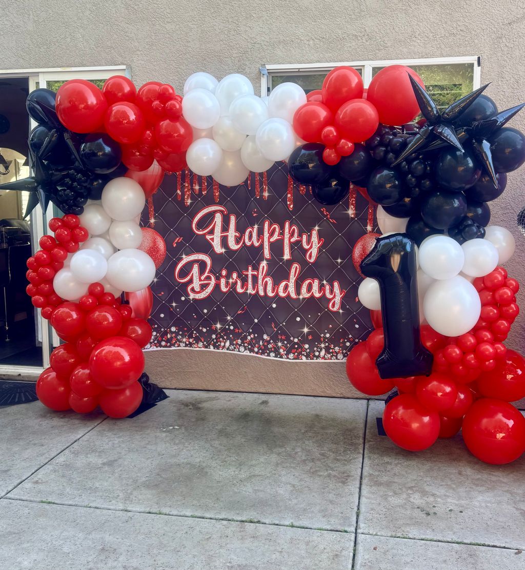 Birthday Balloon Arch