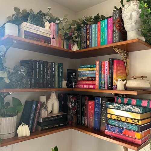 Custom bookshelves