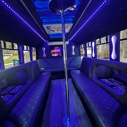 White Bus Interior 