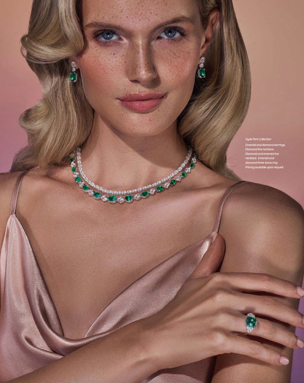 Makeup for Hyde Park jewelry advertorial