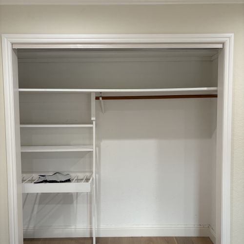 Closet and Shelving System Installation