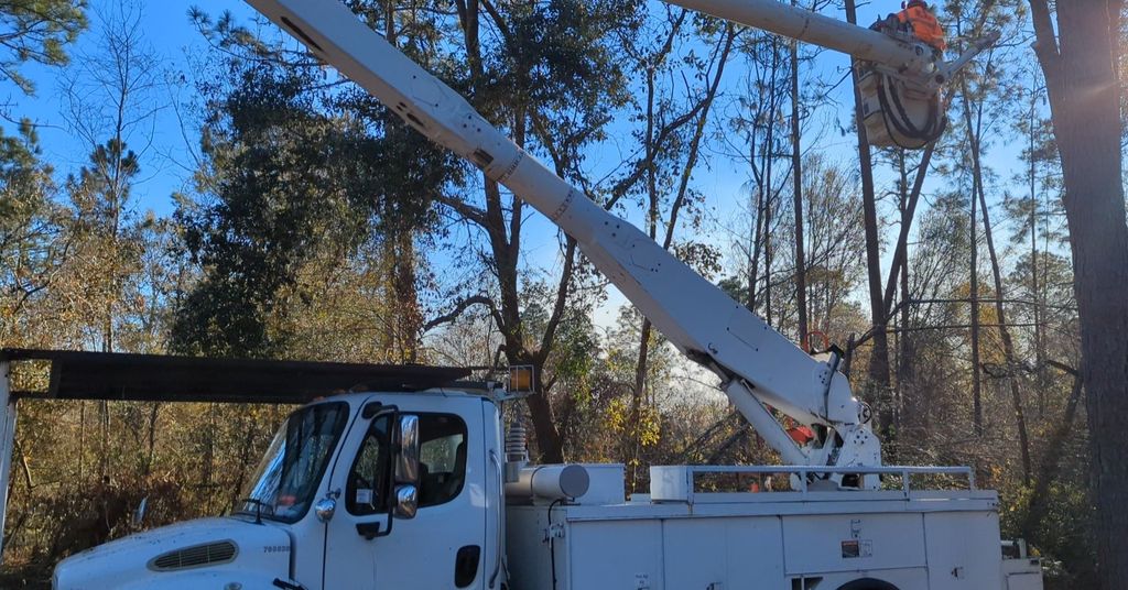 Another day in the bucket truck.