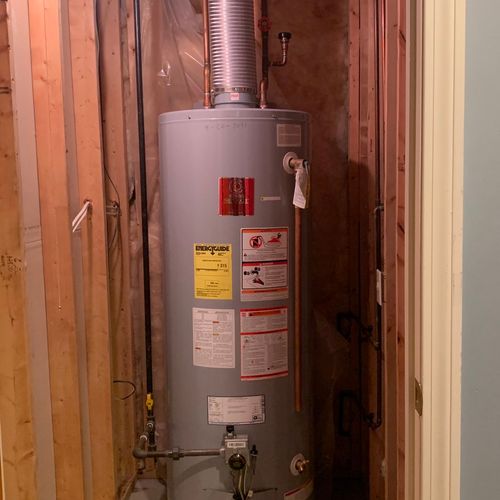 Old 50 gal water heater removal 