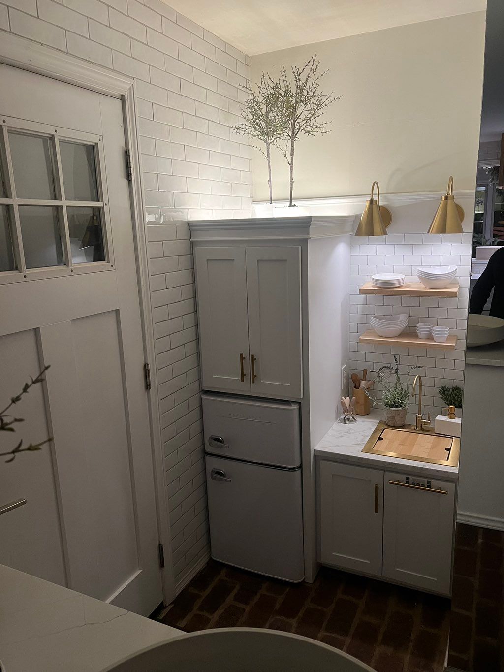 Custom mini play kitchen.