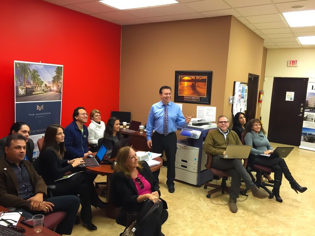 Teaching at a Doral Real Estate Office