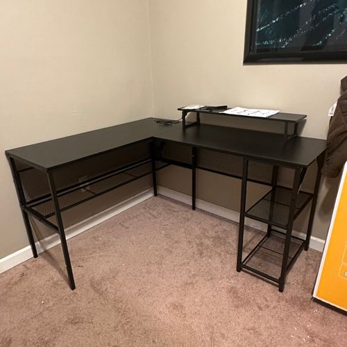 Desk from Amazon put together 