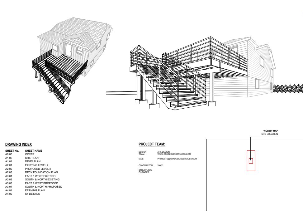 Deck Design Permit Drawings