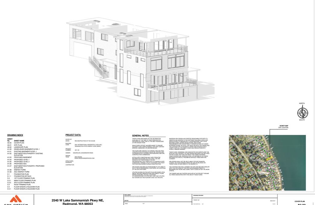 Modern House Design Permit Drawings