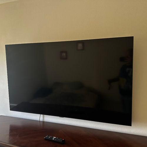 Mounted TV