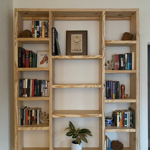 I needed a floating wall bookcase built in my sunr