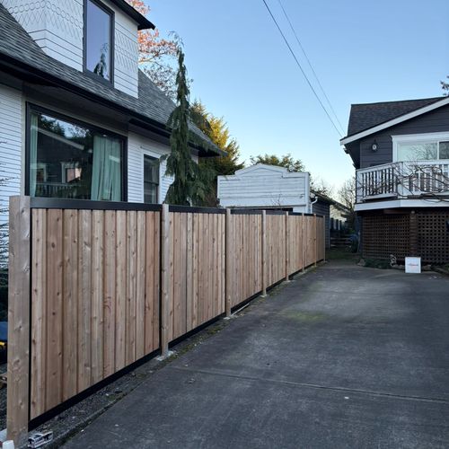 New fence installation 