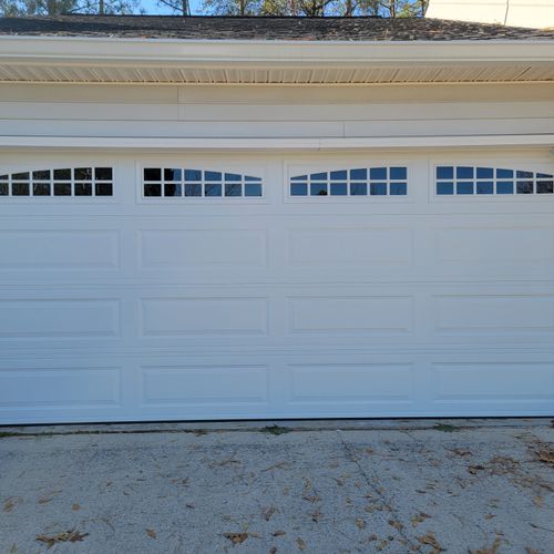 Brand New 16'x7' Double Car Door w/ Windows