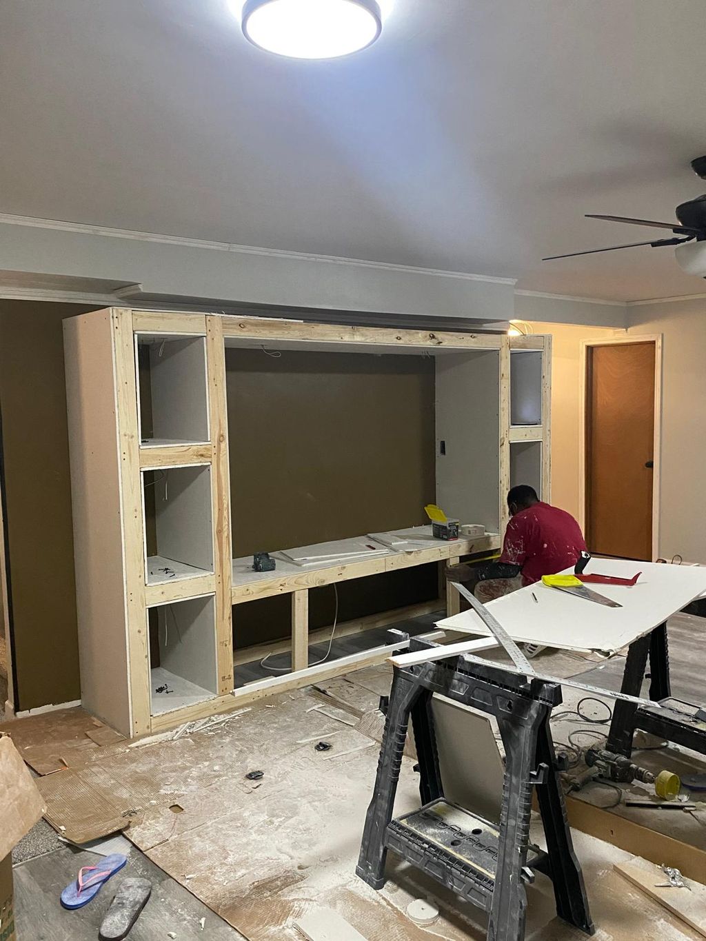 Before TV stand build