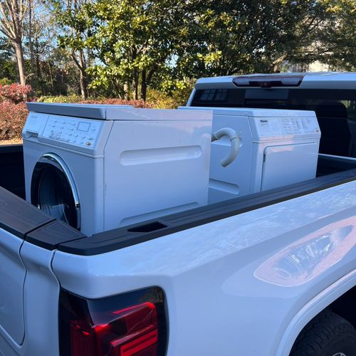 Moving a washer and dryer combo 