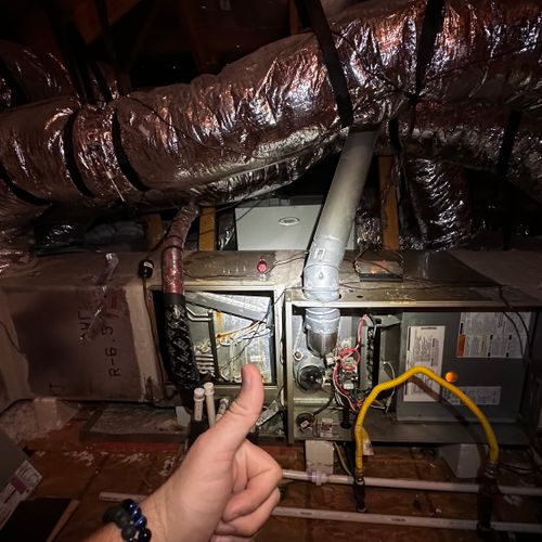 Repaired a furnace during extreme cold, ensuring o