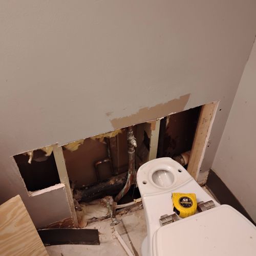 Restroom repair-before