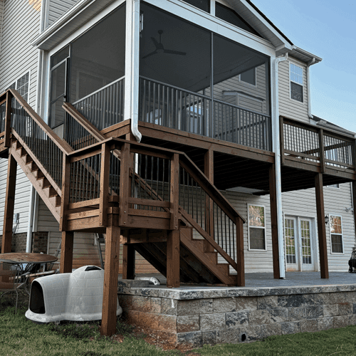 2 - Story Deck Staining Job