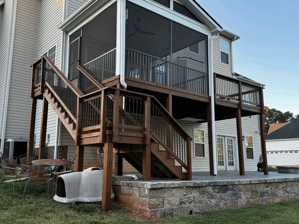 2 - Story Deck Staining Job