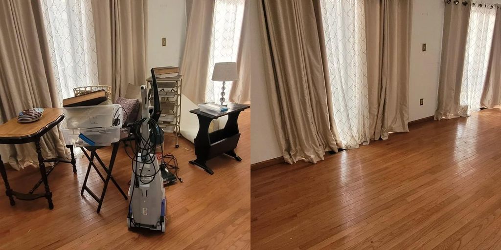 Living Room Decluttering and Furniture Removal