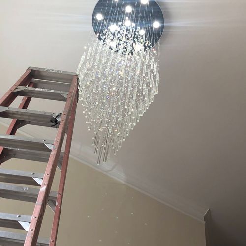 This is a chandelier I installed when I was doing 