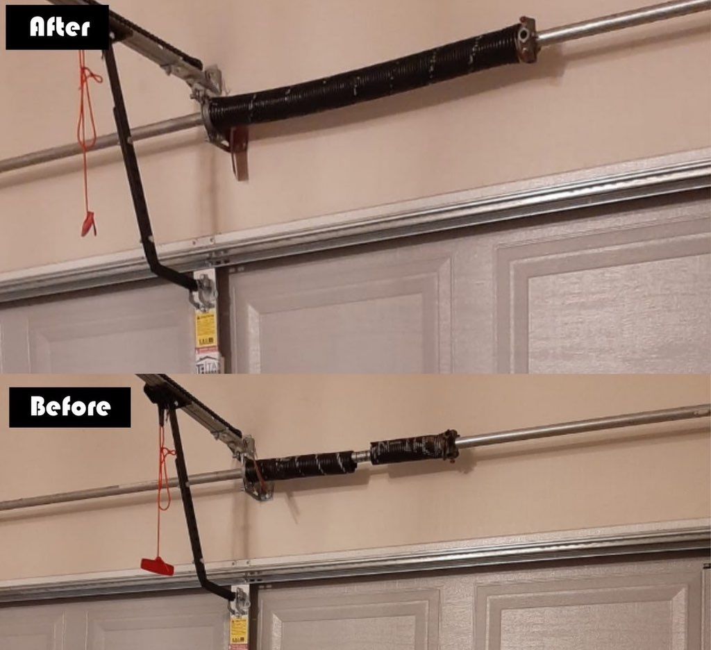 Spring replacement - Garage door repair