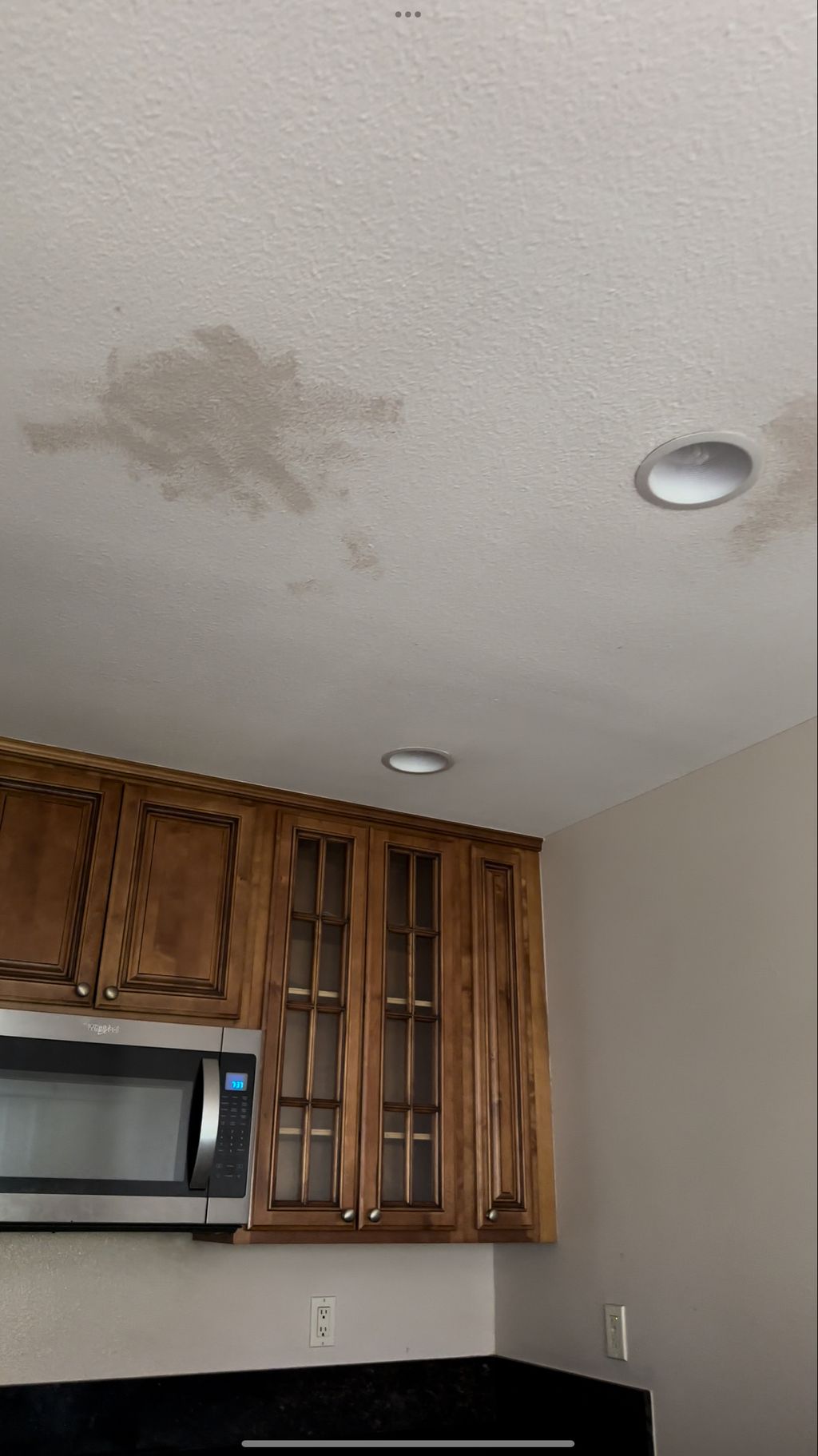 BEFORE - 2 br unit needing fresh ceiling paint