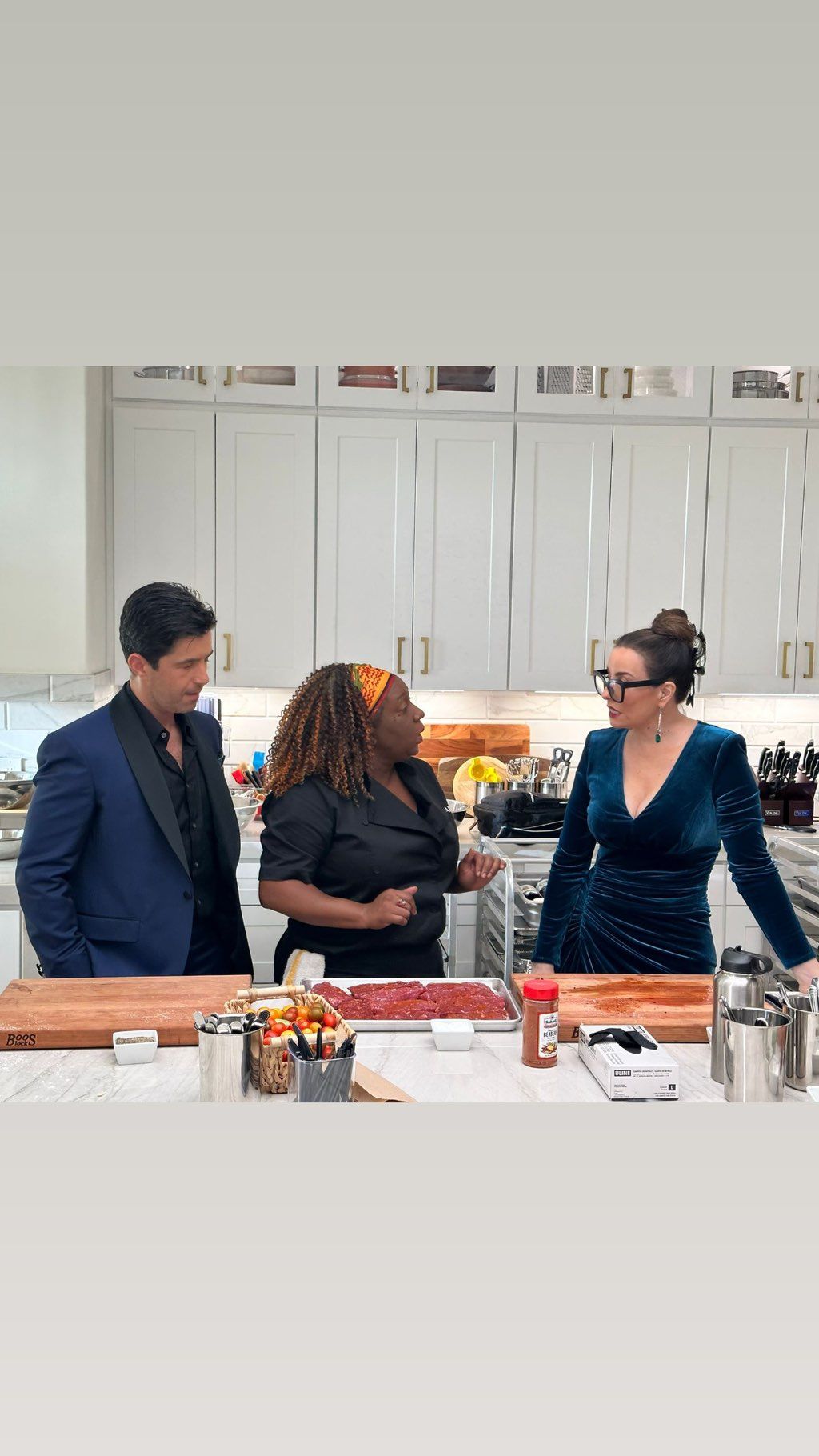 Chef Alexis w/ Josh Peck & Monti Carlo on “Best Bi