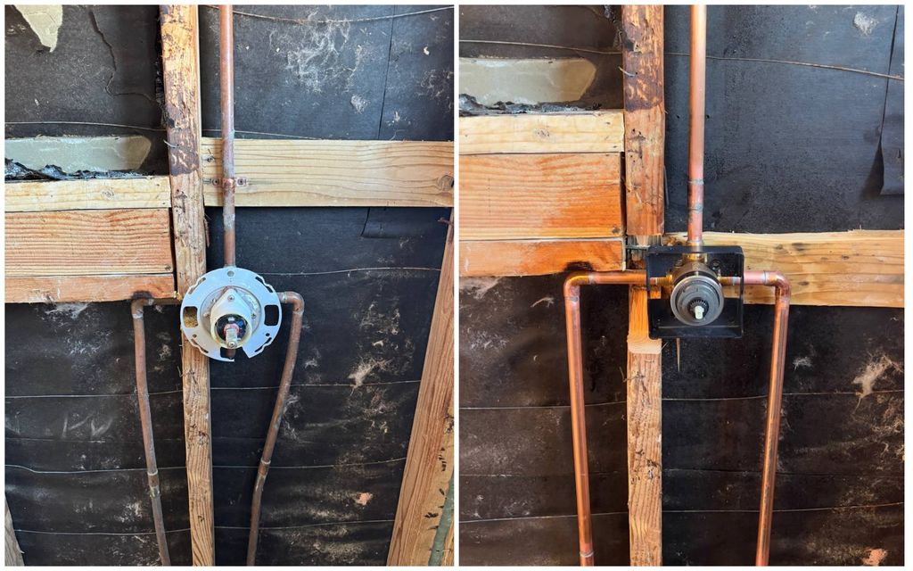shower valve replacement