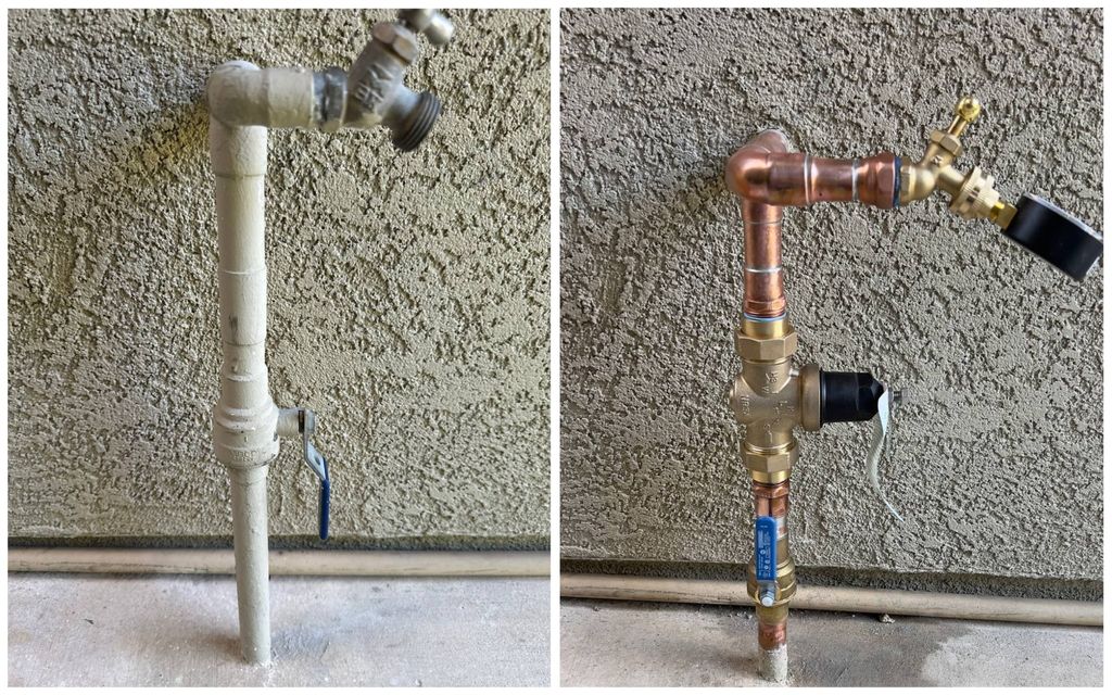 pressure regulator installation