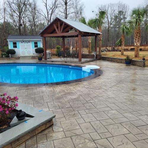 Backyard Pool transformation!