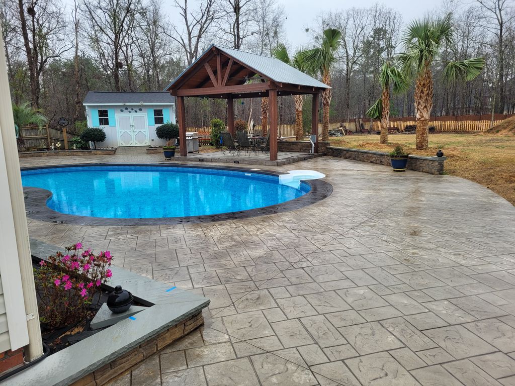 Backyard Pool transformation!