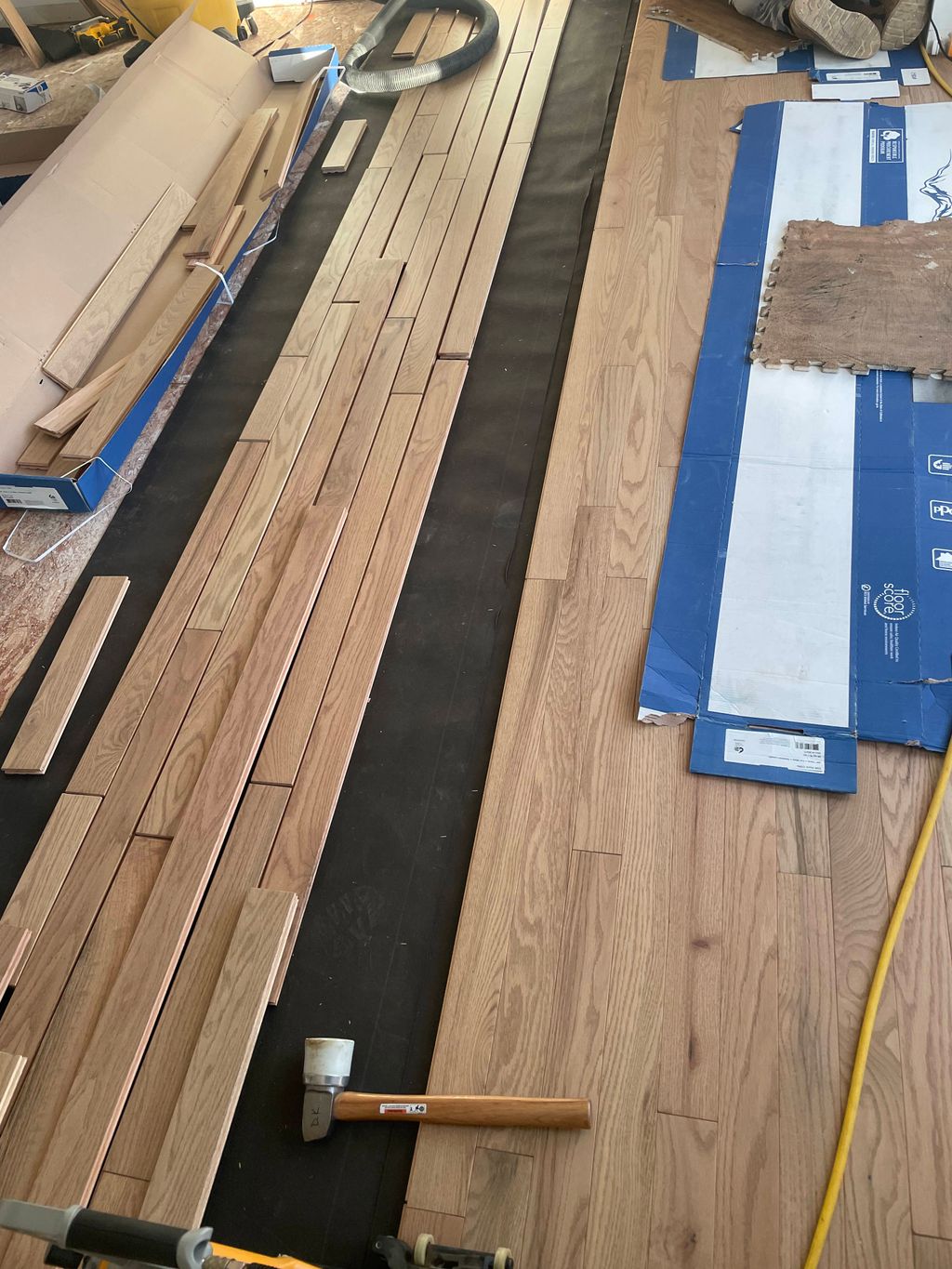 hard wood flooring installation