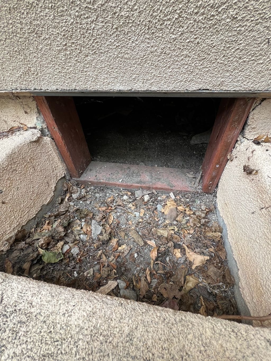 Crawlspace opening. Before. Encapsulating your cra