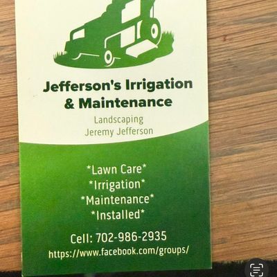 Avatar for Jefferson's Irrigation & Maintenance