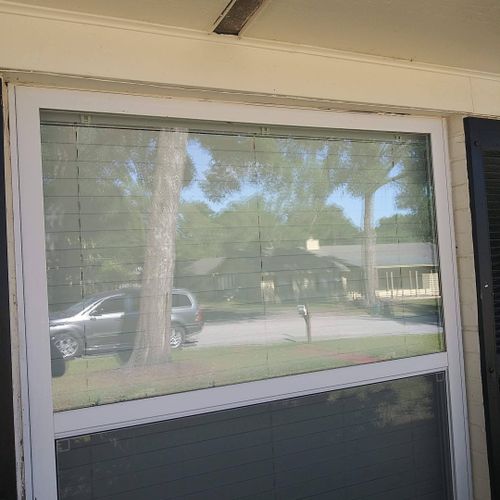 after replacing broke window