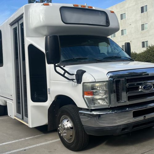 White Party Bus up to 15 passengers 