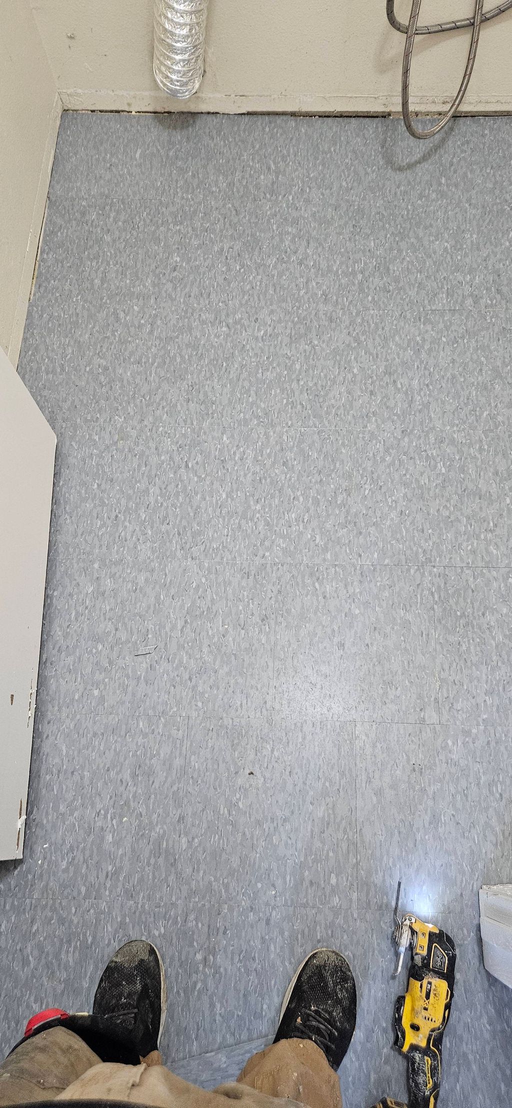 Plastic floors for laundry room