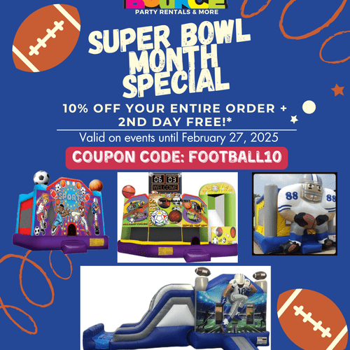 Celebrate Super Bowl all month long! 10% OFF + 2nd