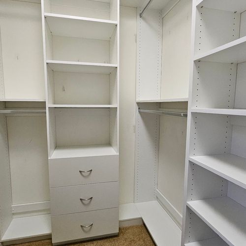 Closet and Shelving System Installation