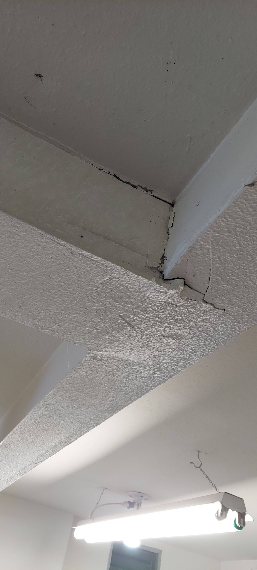 drywall garage beam repair before