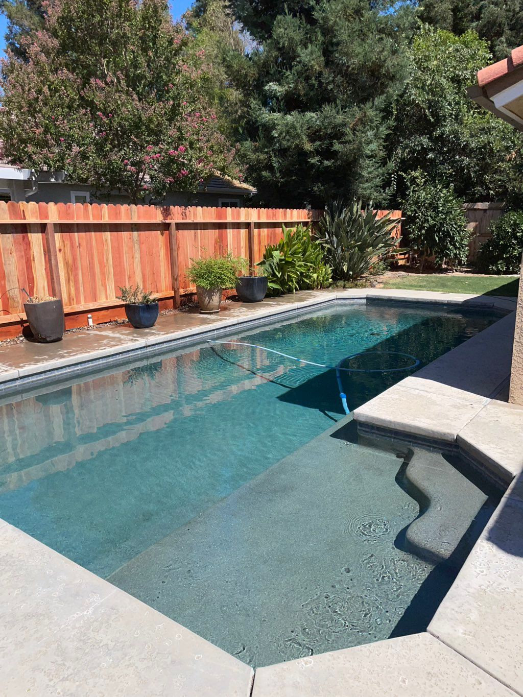 Redwood fence installation 