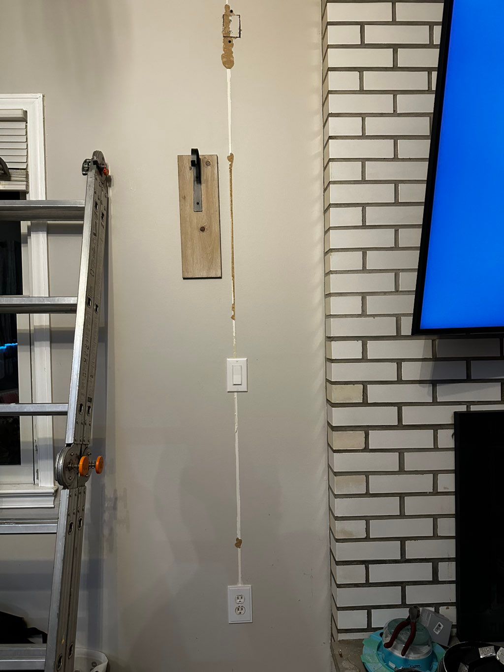 Removed plug-in fan cord and fan, then installed a