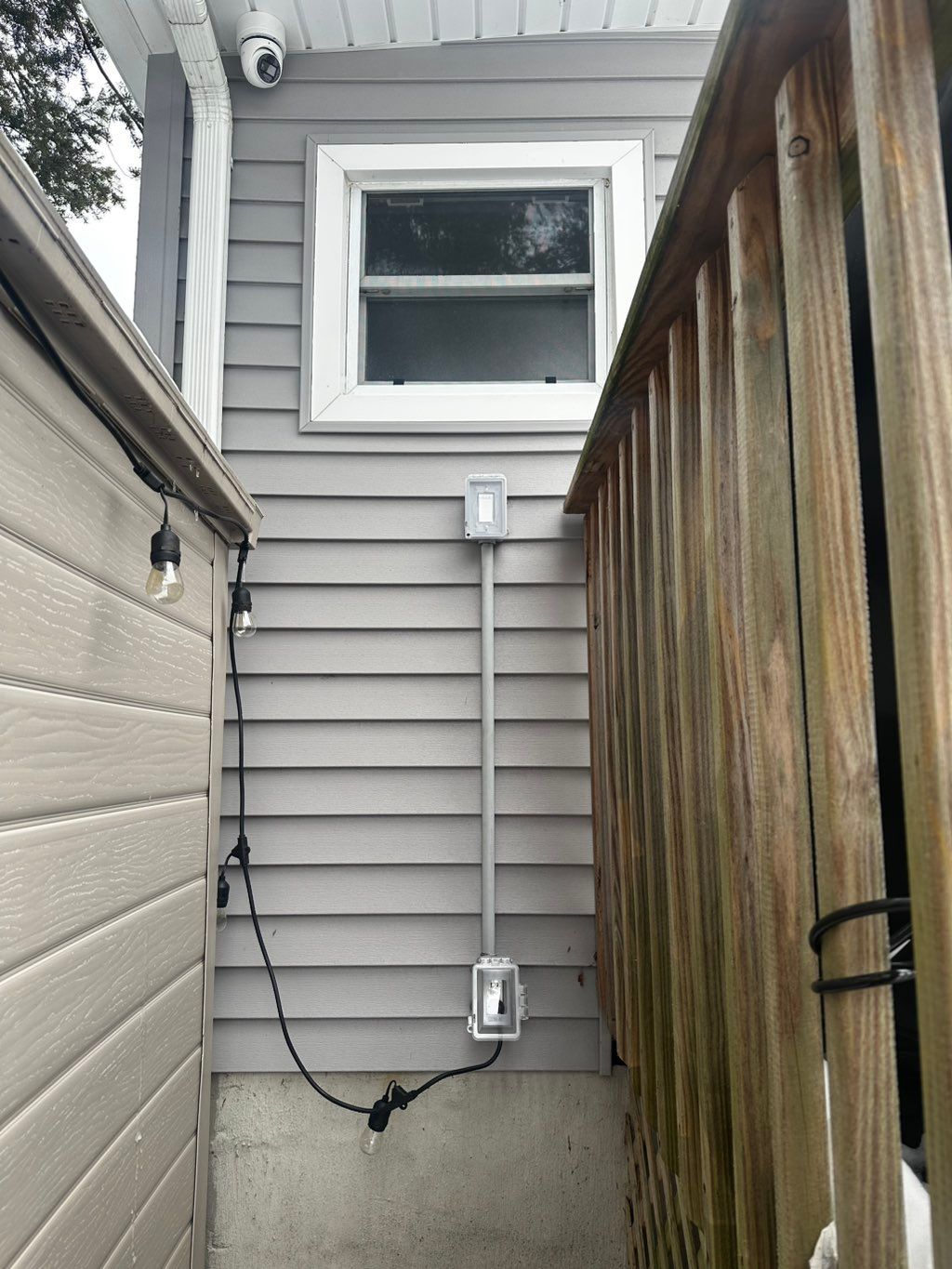 Added an outlet with a Kasa single pole switch for